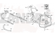 Benzinetank - Tankvlotter - Vacuümkraan Santini Capri 125 wit