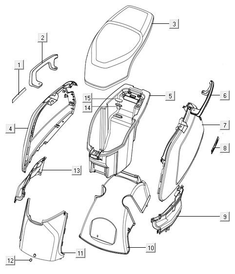 Kappen - Beplating achterzijde Niu donkerblauw N1S