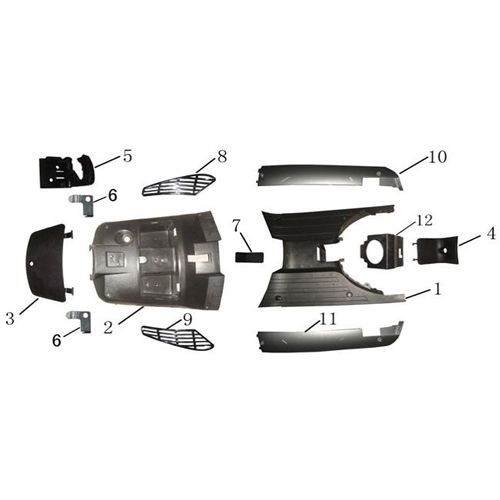 Beenschild - Treeplank BTC Bellagio (12 inch) 21 creme