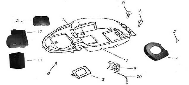 Helmbak AGM GT blauw