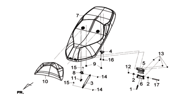 Buddyseat / achterdrager Sym Joymax 125I ABS