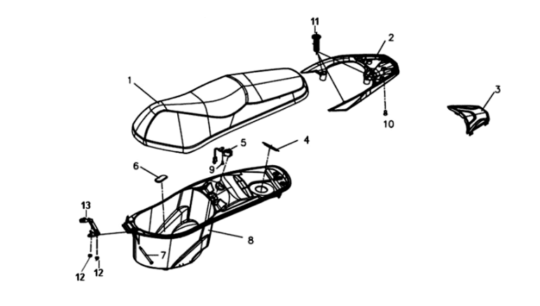 Buddyseat / achtergreep Sym Symphony ST E3