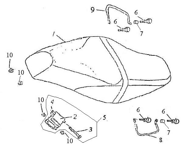 Zadel Viraggio Retro wit