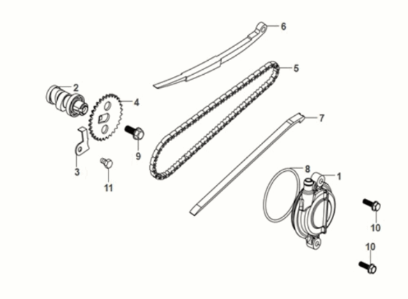 Cam Shaft Sym Mio 50I E5