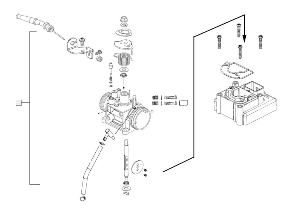 Carburateur Kymco Agility City 16 200i