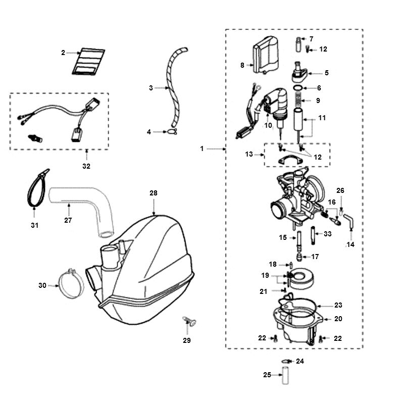Carburateur Peugeot Jet force C-tech 2-takt