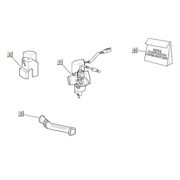 Carburateur Aprilia Mojito Custom 50 2-takt (Piaggio motor) 2004-2010