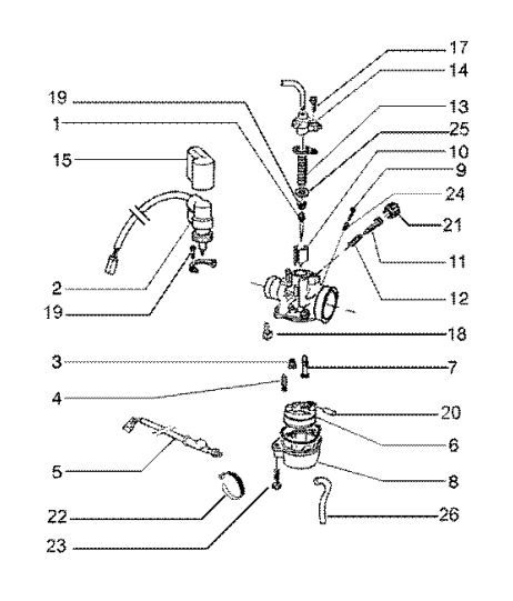 Carburator Dell'orto Gilera Runner FXR 180 2-takt
