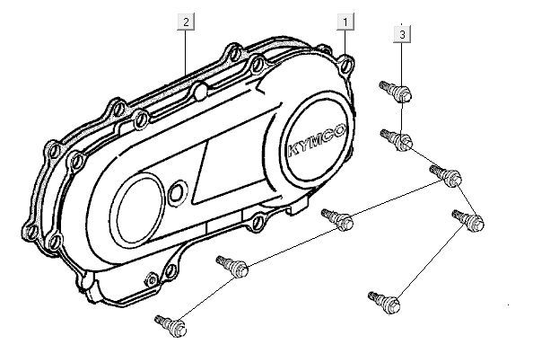 Carterdeksel Kymco MXU 50