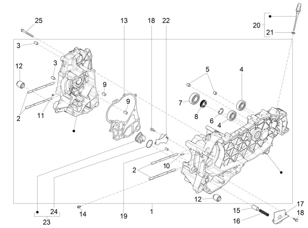 Carter Piaggio MP3 300 ie LT Business - Sport (met en zonder ABS) 2016-2018