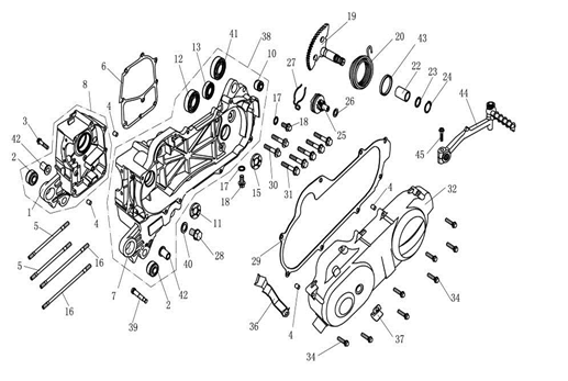 Carter - Carterdeksel - Kickstarter AGM Ape 50 wit