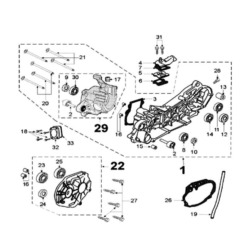 Carter Peugeot Speedfight 2 50 2-takt LC zilver