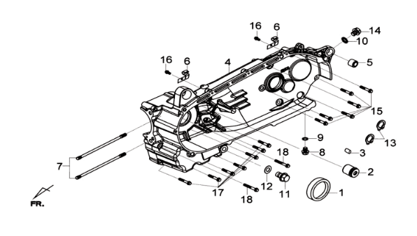 Carter links Sym Joymax 300I ABS E3 2014-2016