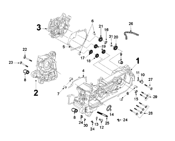 Carter Peugeot Django 125 Allure E3 2014-2017