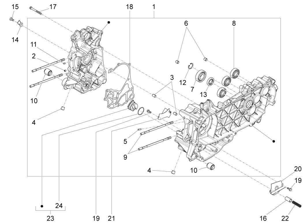 Carter Piaggio Fly 125 IE 4-takt 3V Euro 3