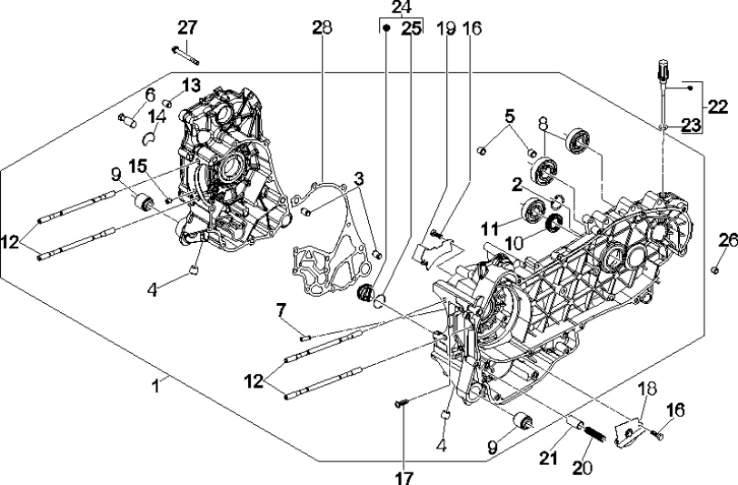 Carter Vespa GTS 250 ie 2005-2009 (met ABS)