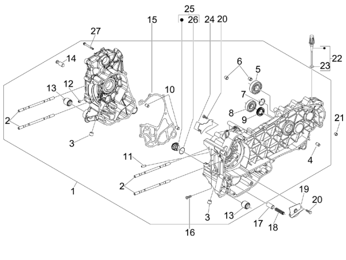 Carter Vespa GTS 300 ie 2008-2016 (met en zonder ABS)