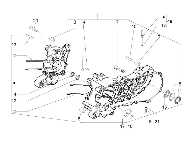 Carter Vespa S 50 4-takt 2V 25km/u