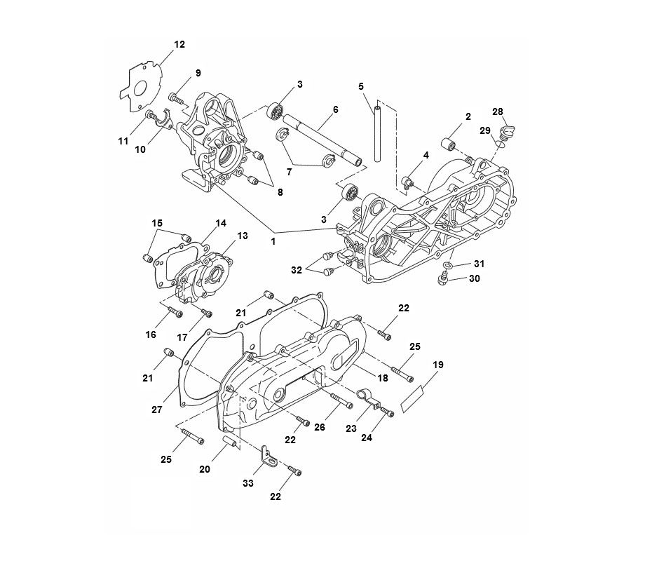 Carter - Carterdeksel Yamaha Aerox 50 2-takt LC 2013