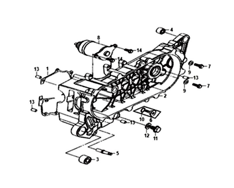 CARTERHELFT LINKS STARTMOTOR Sym Orbit II E4