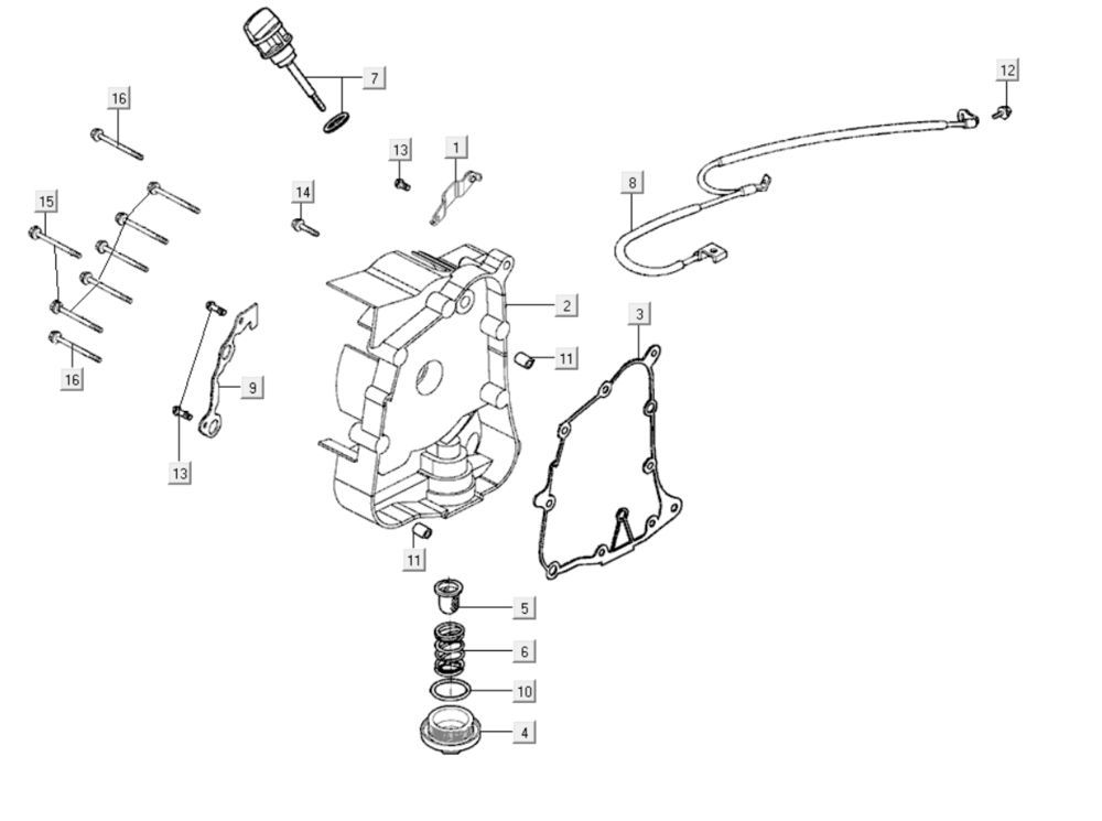 Carter - Peilstok - Oliefilter Kymco Agility City 16 200i