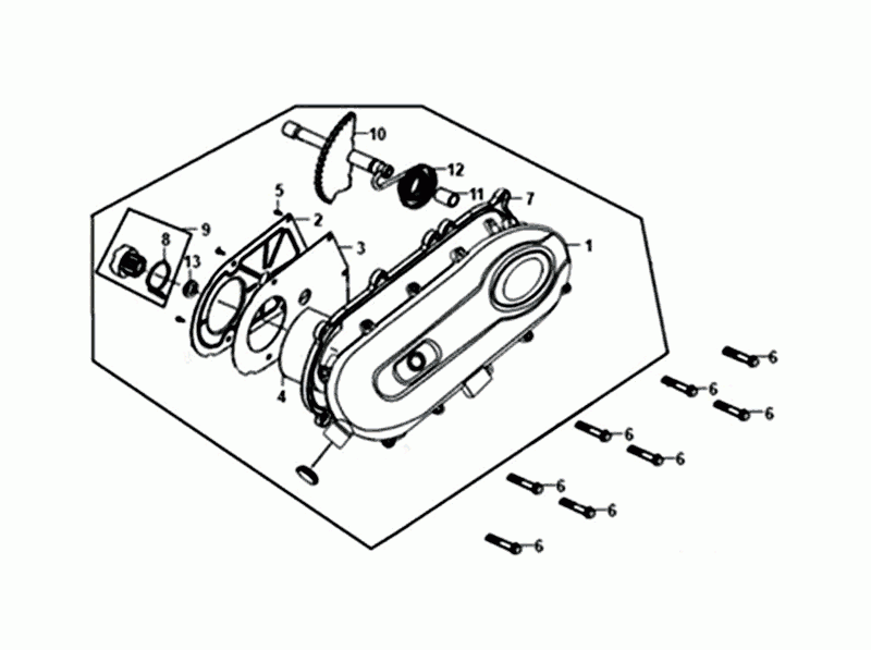 Carterdeksel Sym Fiddle III Euro 4