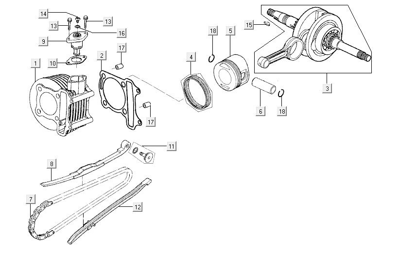 Cilinder - Krukas Agility CITY 16 150