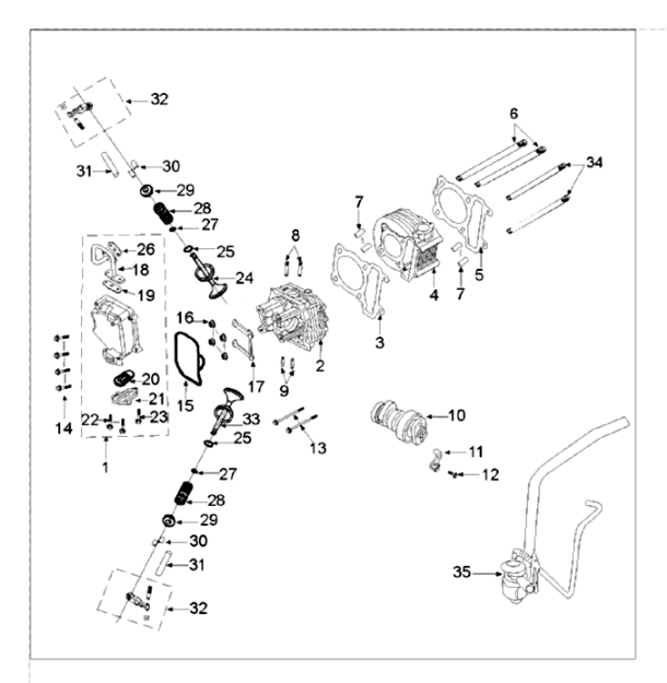 Cilinder Peugeot Tweet 125 V E3 2013-2017