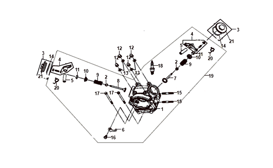Cilinderkop Sym Jet 14