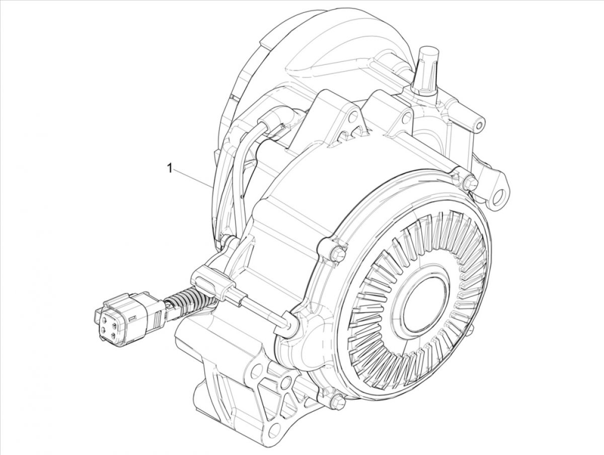 Motorblok compleet Vespa Elettrica 2018-2019
