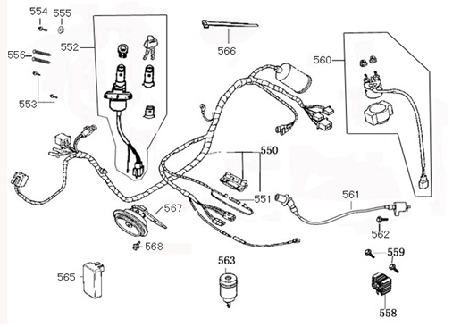 Contactslot - Kabelboom Berini Napoli flat mat antraciet