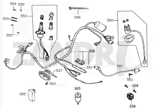 Contactslot - Kabelboom BTC Riva Sport zwart