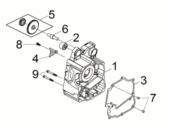 R. crank case comp Sym Joymax Z 125i E5 2022
