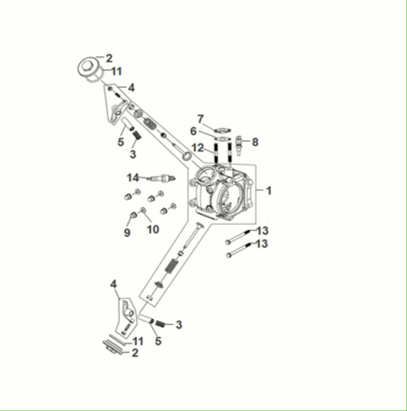 Cilinderkop Sym Fiddle ll Euro 5