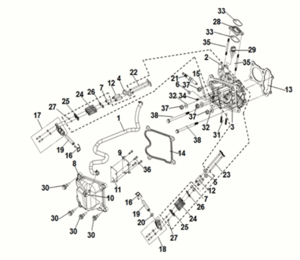 Cylinder head Sym Jet 14 125I LC E5 2021-2024