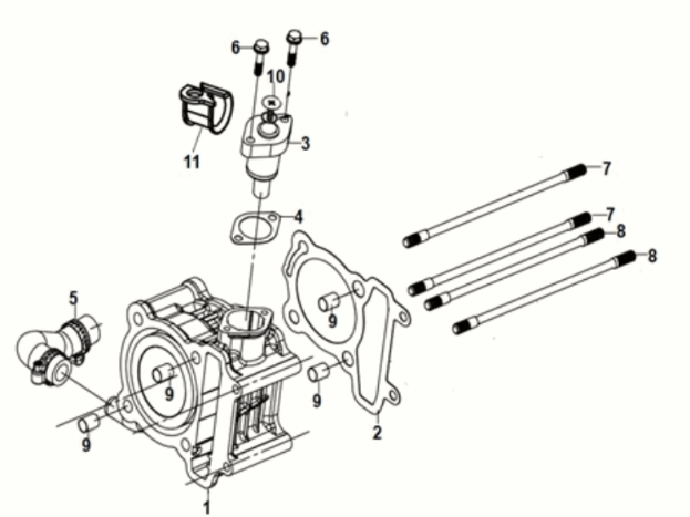 Cylinder Sym Jet 14 125I LC E5 2021-2024