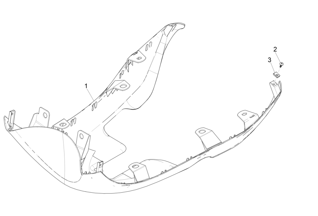 Onderspoiler Piaggio Zip 50 4-takt IGET 3V Euro 4