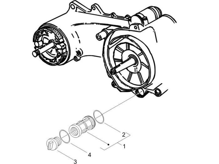 Oliefilter Piaggio Liberty 4-takt
