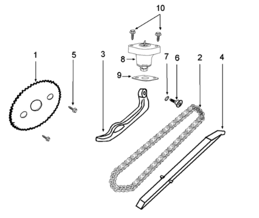 Distribution Peugeot Django 125 EFI E4 2018-2020