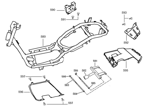 Diversen onderdelen Vom Riva Sport flat mat antraciet