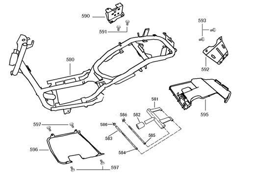 Diversen onderdelen Znen VPA rood