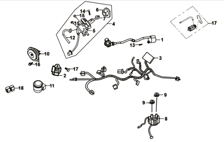 Draadboom Sym Symphony ST 125I E4