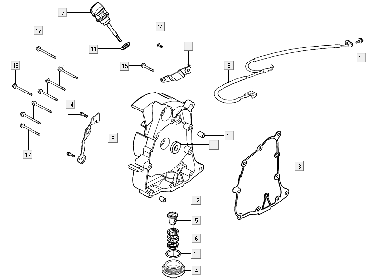 Carter - Peilstok - Oliefilter Kymco Agility 16+ 150i Euro 4