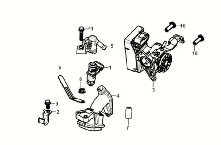 ECU set Sym Orbit III 50 E5