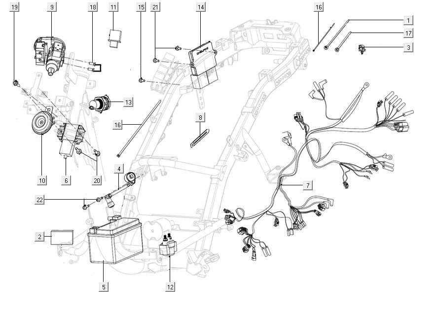 Electrical equipment Kymco Filly 50 E5+
