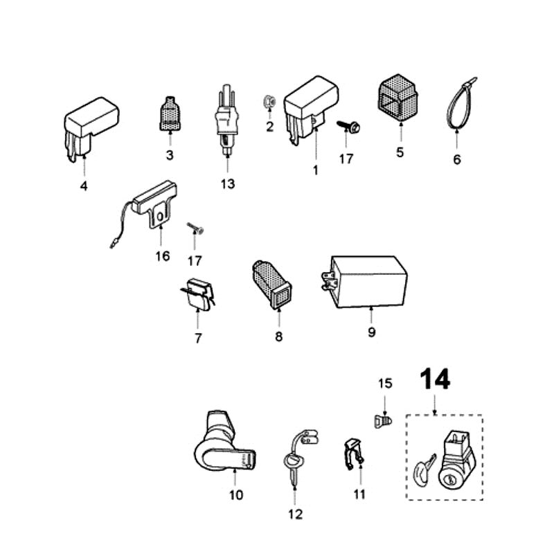 Elektrische delen - Bendix - Startmotor - Accu Peugeot Fox Delivery Rood