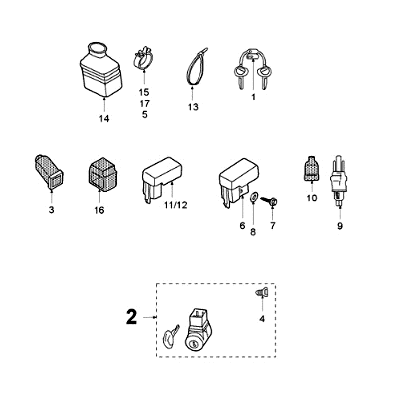 Elektrische delen - Bendix - Startmotor - Accu Peugeot Fox rood