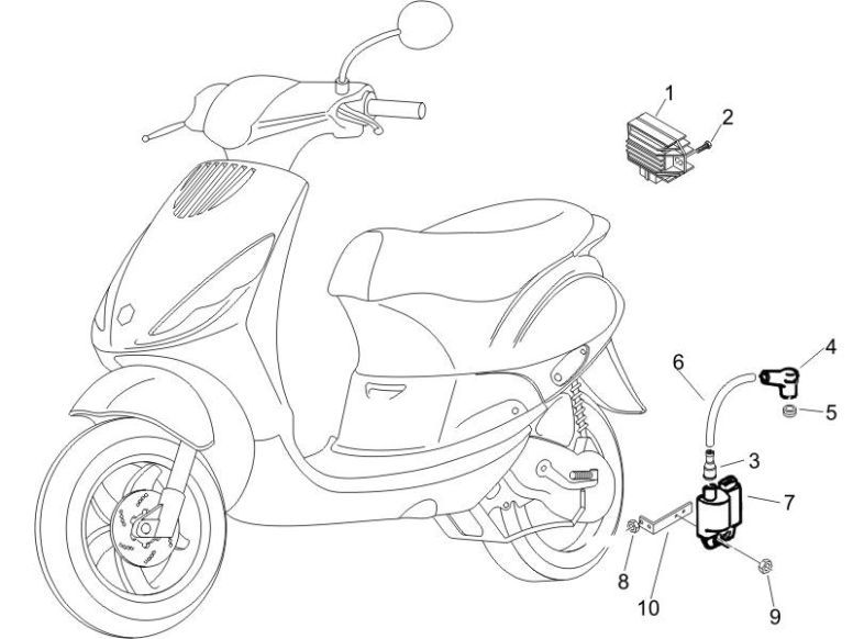 Elektrische delen Piaggio Zip 2000 2-takt AC