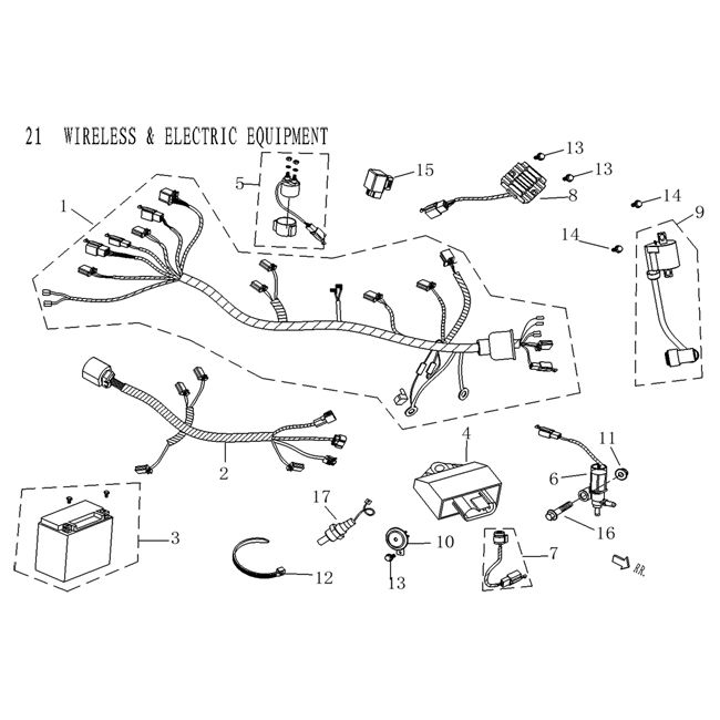 Elektrische delen AGM Qube