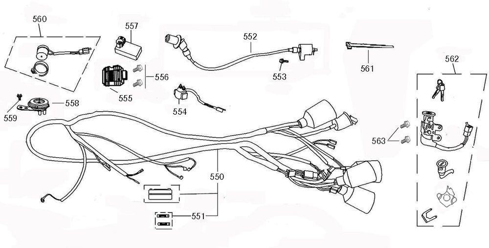 Elektrische delen China R8 flat mat antraciet